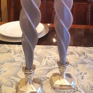 Vintage silver platted candlesticks